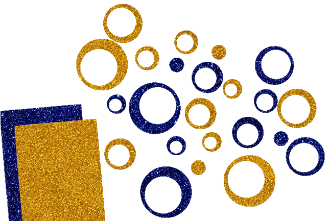 Glitzer Kreise-Set 24 Stück