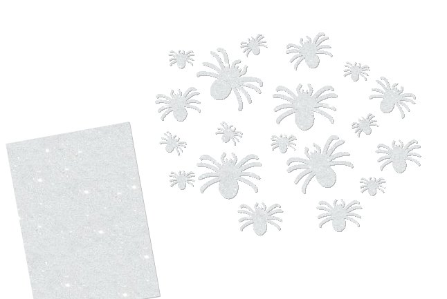 Glitzer Spinne ( Farbe: aubergine )