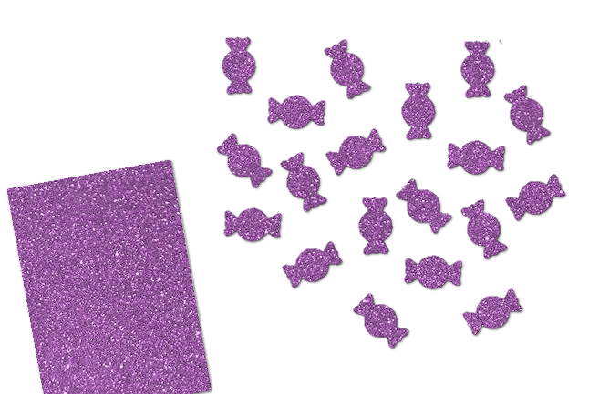 Glitzer Bonbons-Set 50 Stück