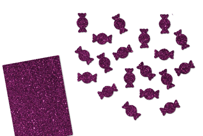 Glitzer Bonbons-Set 50 Stück