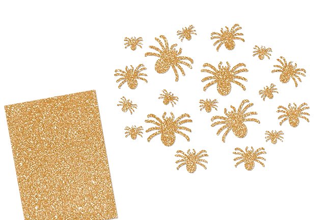 Glitzer Spinne ( Farbe: aubergine )