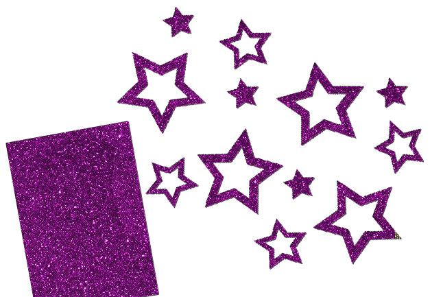 Glitzer Sterne Set 12 Stück