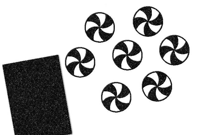 Glitzer Peppermint Candy 16 Stück