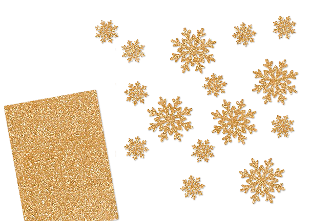 Glitzer Schneeflocken-Set 15 teilig