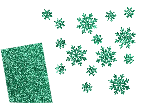 Glitzer Schneeflocken-Set 15 teilig