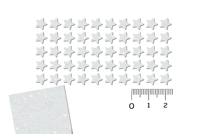 Glitzer Mini Sternen Set 50 Stück