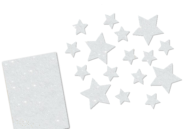 Glitzer Sterne Set 16 Stück