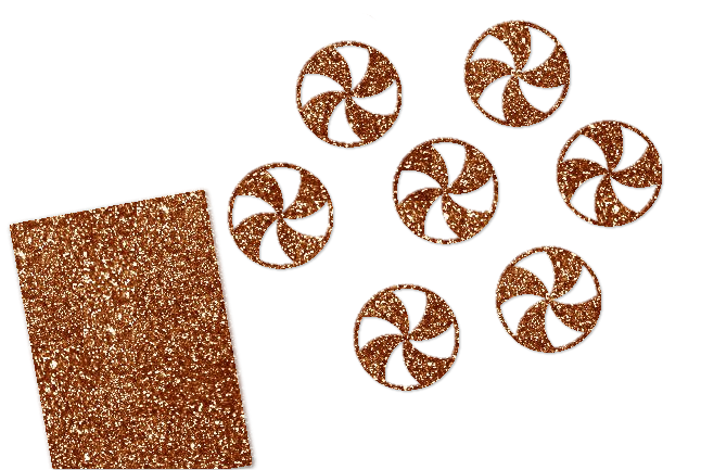 Glitzer Peppermint Candy 16 Stück