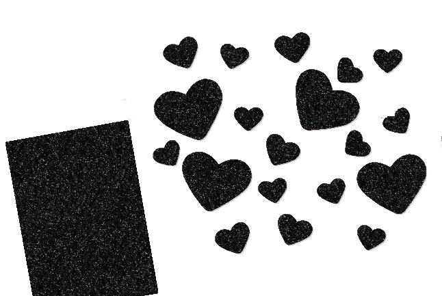 Glitzer Herzen-Set 20 Stück