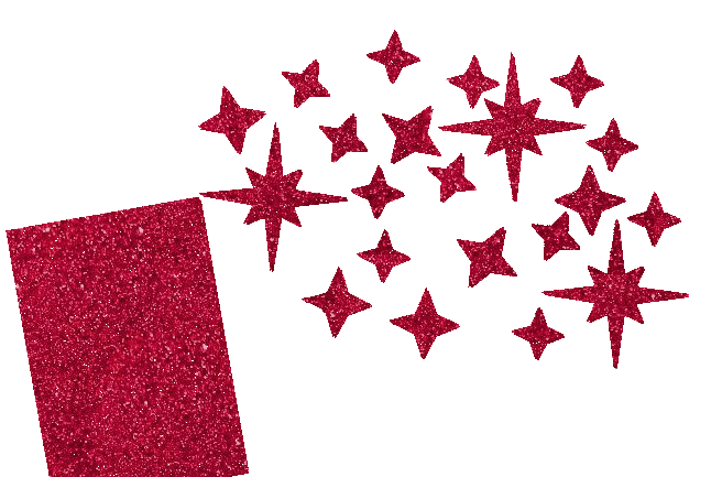 Glitzer Sternen Set 21 Stück