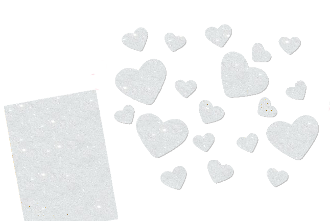 Glitzer Herzen-Set 20 Stück