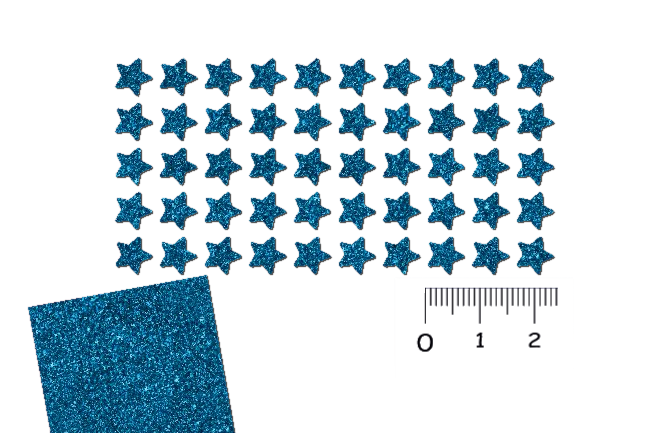 Glitzer Mini Sternen Set 50 Stück