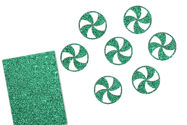 Glitzer Peppermint Candy 16 Stück