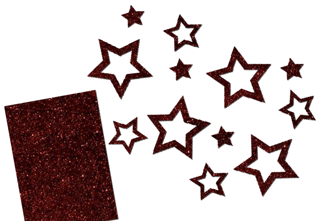 Glitzer Sterne Set 12 Stück