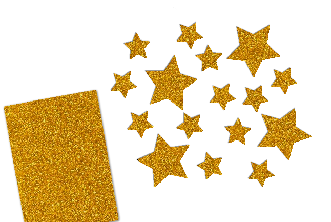 Glitzer Sterne Set 16 Stück