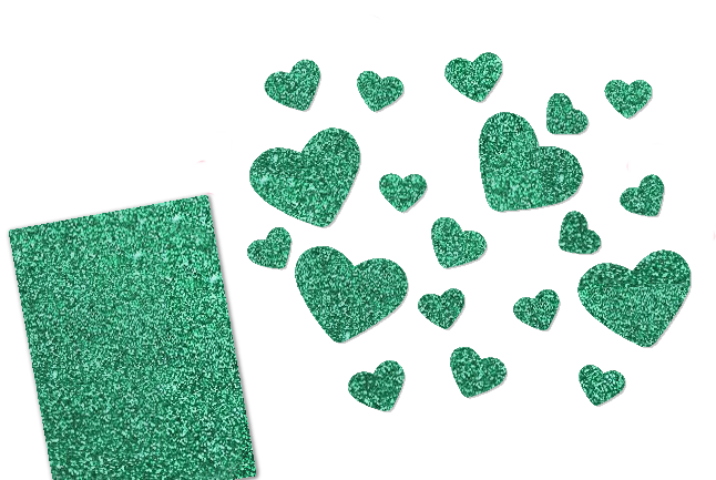 Glitzer Herzen-Set 20 Stück