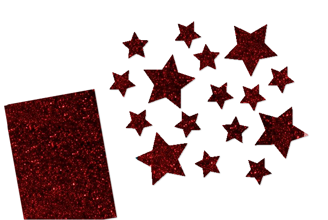 Glitzer Sterne Set 16 Stück