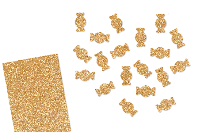 Glitzer Bonbons-Set 50 Stück