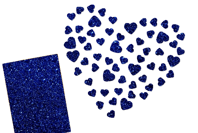 Glitzer Herzen-Set 60 Stück pink 