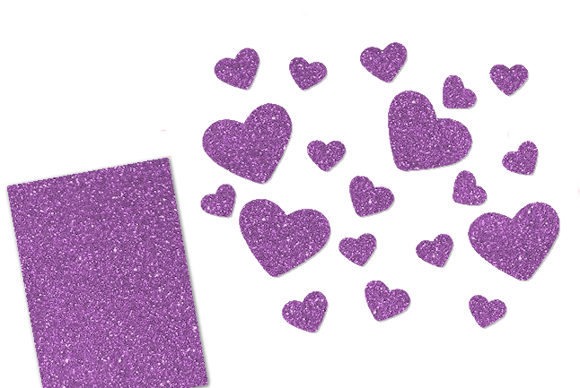Glitzer Herzen-Set 20 Stück