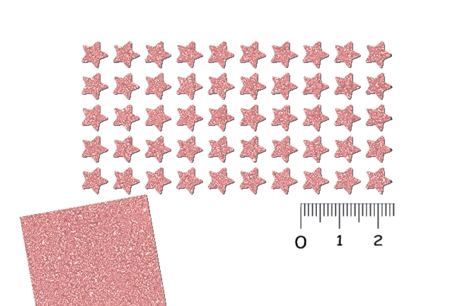 Glitzer Mini Sternen Set 50 Stück