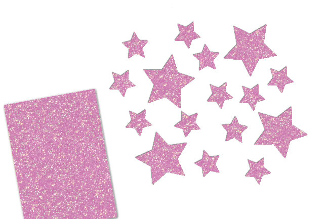 Glitzer Sterne Set 16 Stück