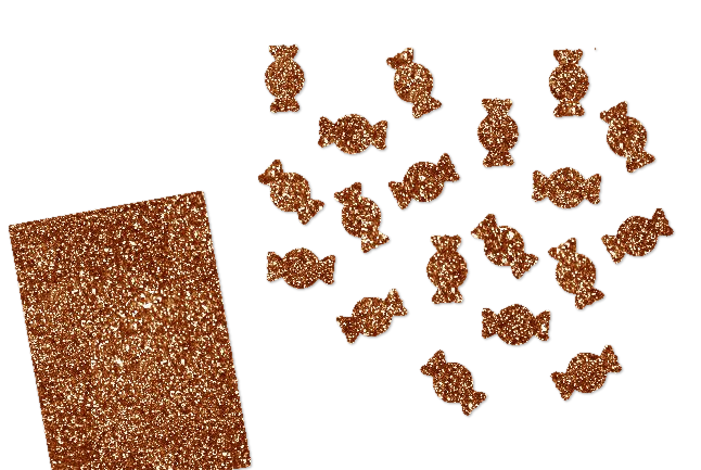 Glitzer Bonbons-Set 50 Stück