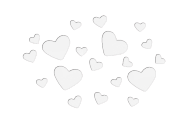 Herzen-Set Flock samtig weich 20 Stück