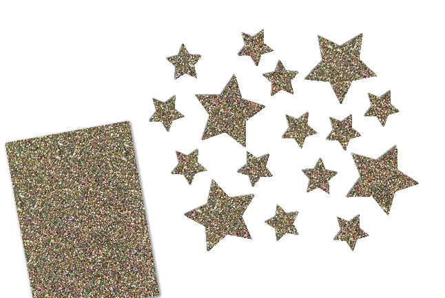 Glitzer Sterne Set 16 Stück