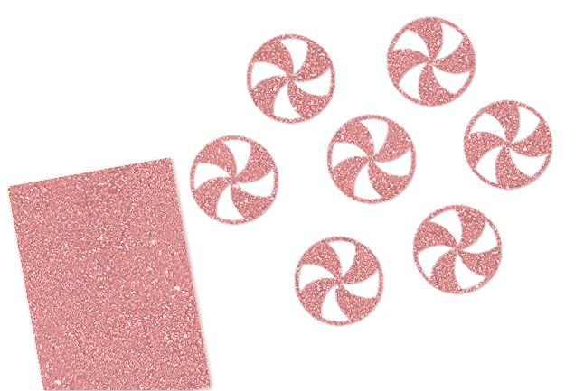 Glitzer Peppermint Candy 16 Stück