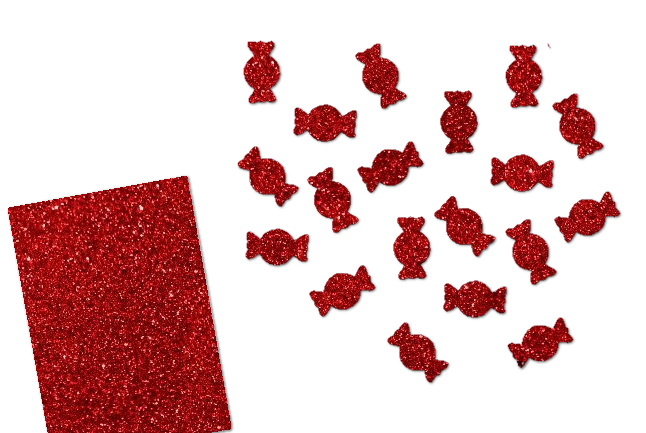 Glitzer Bonbons-Set 50 Stück